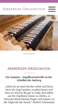 Mobile Screenshot of amberger-orgelmusik.de