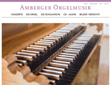 Tablet Screenshot of amberger-orgelmusik.de